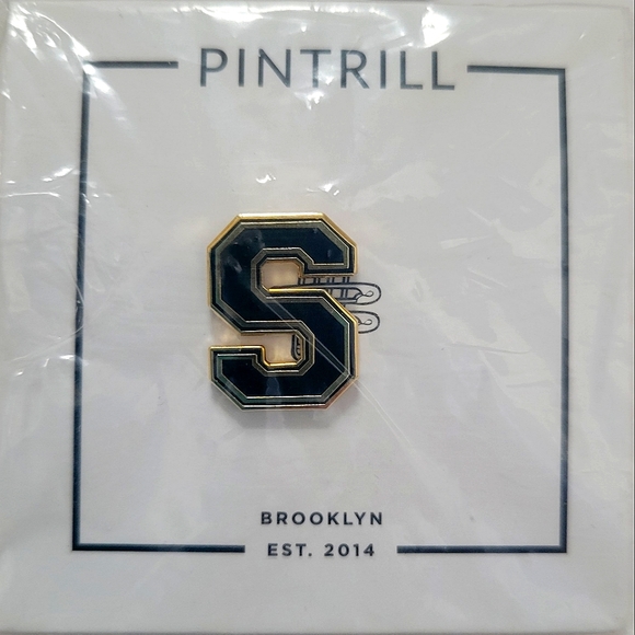 Pintrill Varsity Letter Pin "S" NIP - Picture 1 of 3